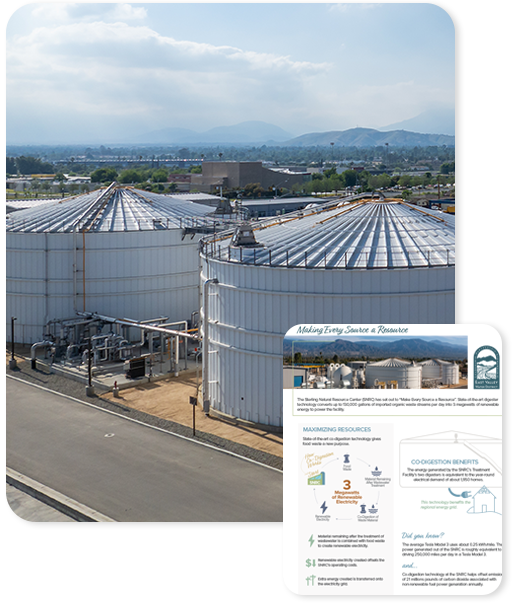 SNRC Digesters at the treatment plant