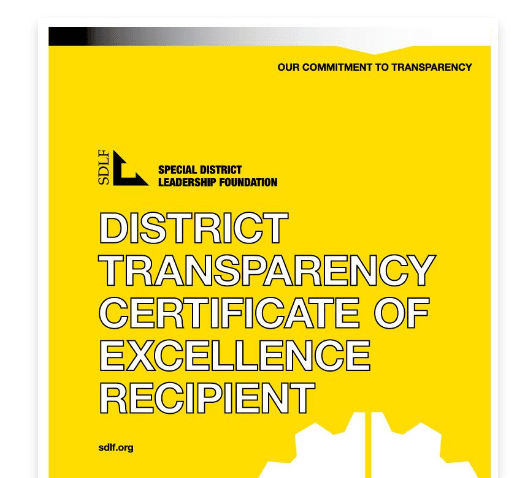 District Transparency Certificate
